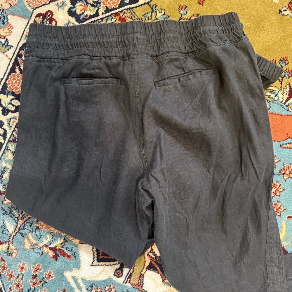 Black Drawstring Pants - Picture 3 of 5